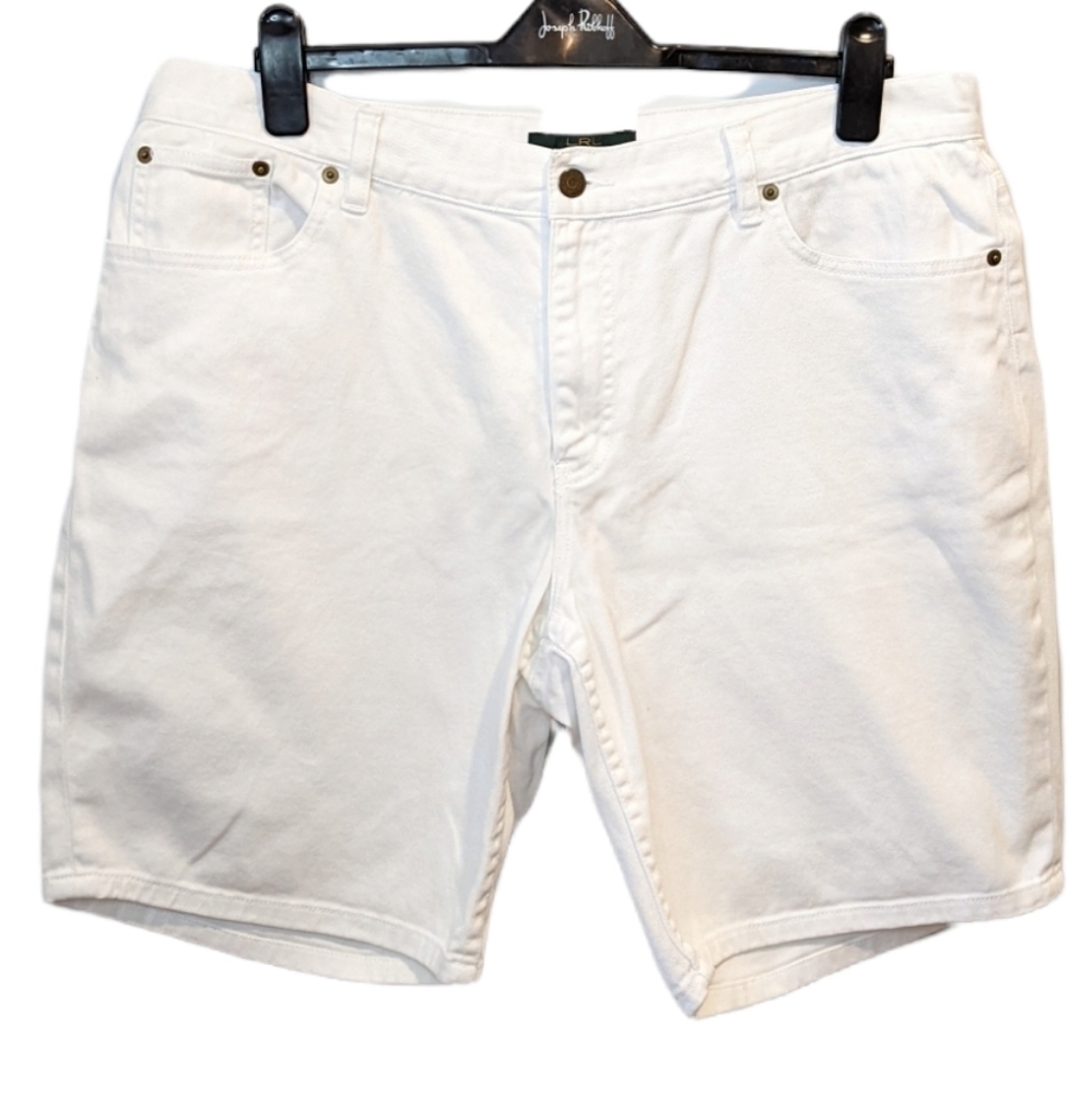 Lauren Ralph Lauren White Denim Jean Shorts